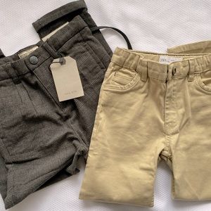 Bundle of two Zara boys pants size 6